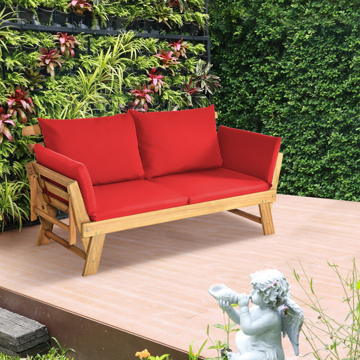 Adjustable Patio Convertible Sofa with Thick Cushion - Cool Stuff & Accessories