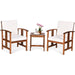 3PC Solid Wood Outdoor Patio Sofa Furniture Set - Cool Stuff & Accessories