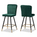 Preston 2-Piece Bar Stool Set/Emerald Green - Cool Stuff & Accessories