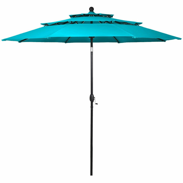 10ft 3 Tier Outdoor Patio Umbrella with Double Vented - Cool Stuff & Accessories