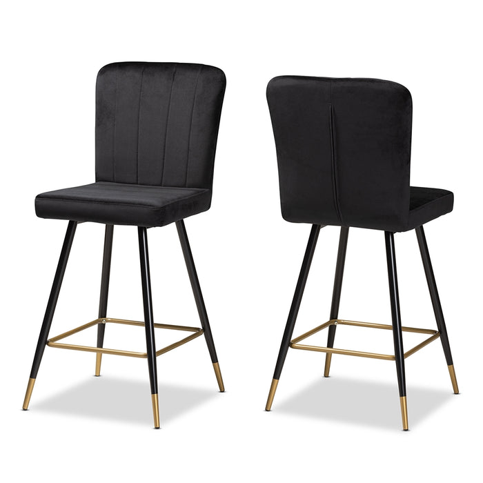 Preston 2-Piece Bar Stool Set/ Black - Cool Stuff & Accessories