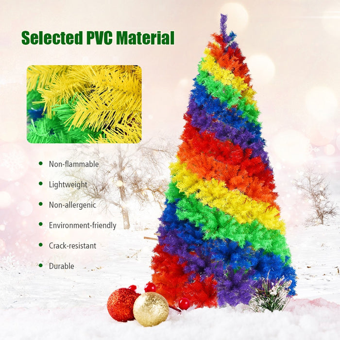 7 Feet Rainbow Christmas Tree