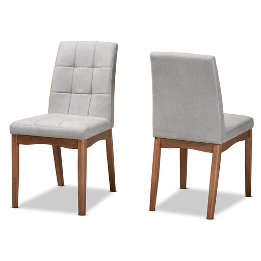 Tara 2 Piece Dining Chair Set/Light Grey - Cool Stuff & Accessories