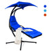 Hanging Stand Chaise Lounger Swing Chair with Pillow/ Navy - Cool Stuff & Accessories
