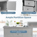 Wooden Console Table with Drawers / Grey - Cool Stuff & Accessories