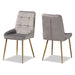 Gavino Upholstered 2-Piece Dining Chair Set/ Grey - Cool Stuff & Accessories