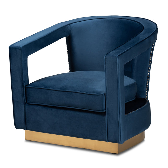Neville Fabric Armchair / Navy Blue - Cool Stuff & Accessories