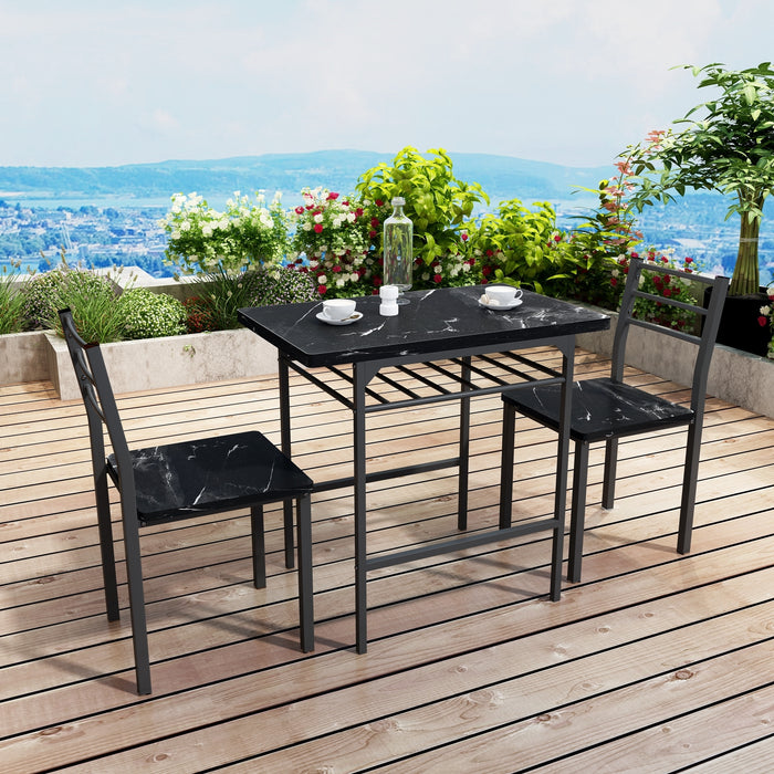 Modern 3 Piece Dining Table Set