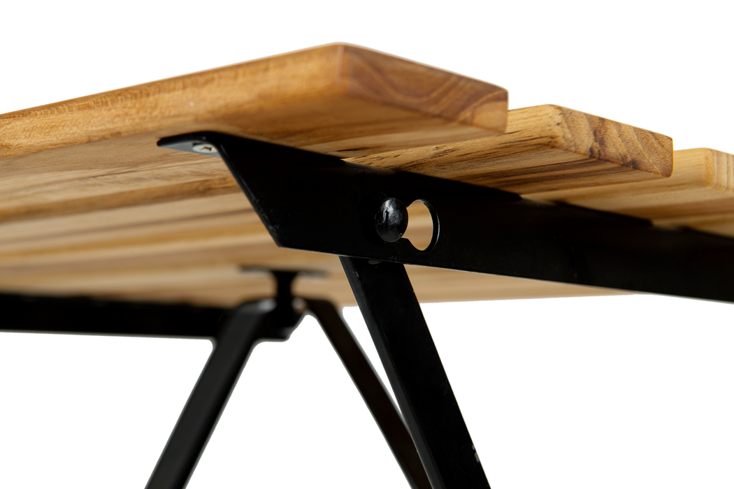 Solid Teak Wood Bistro Set Folding Table And Chair /Navy