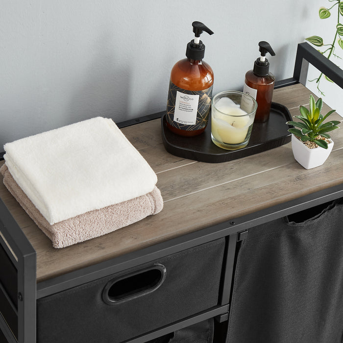 JHX Laundry Basket/ Grey