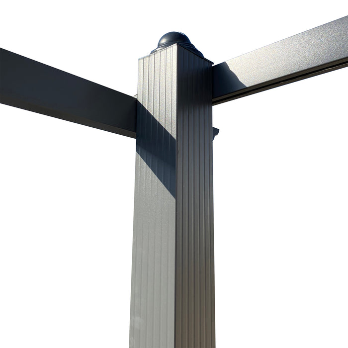 13 x 10 Ft Outdoor Pergola With Canopy/Beige