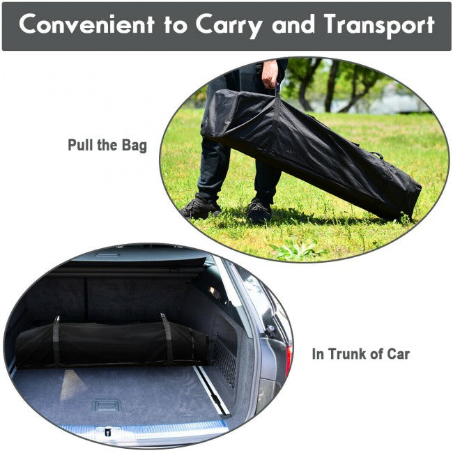 8 x 8 Feet Outdoor Canopy Tent with Roller Bag and Sand Bags/Grey