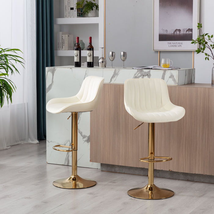 Bar Stool Set of 2/ Ivory