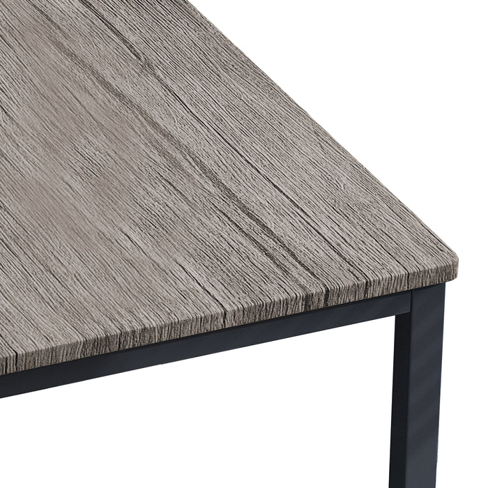 5 Piece Dining Table Set/ Brown Gray