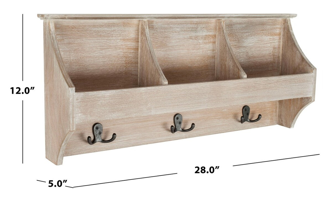 Darcey Hanging Storage Wall Rack/Grey