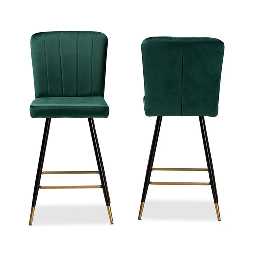 Preston 2-Piece Bar Stool Set/Emerald Green - Cool Stuff & Accessories