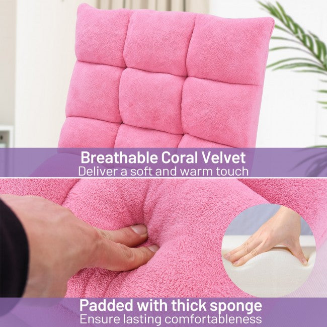 14 Position Adjustable Cushioned Floor Chair/Pink
