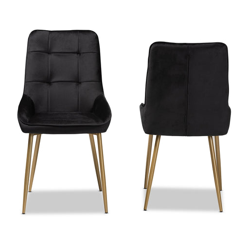 Gavino Upholstered 2-Piece Dining Chair Set/ Black - Cool Stuff & Accessories