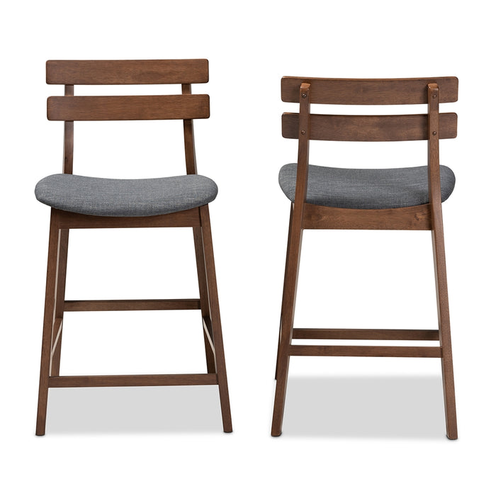 Larine 2 Piece Counter Stool Set/Dark Grey - Cool Stuff & Accessories