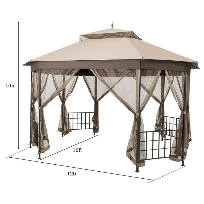 10’x 12’ Octagonal Patio Gazebo - Cool Stuff & Accessories