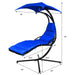 Hanging Stand Chaise Lounger Swing Chair with Pillow/ Navy - Cool Stuff & Accessories