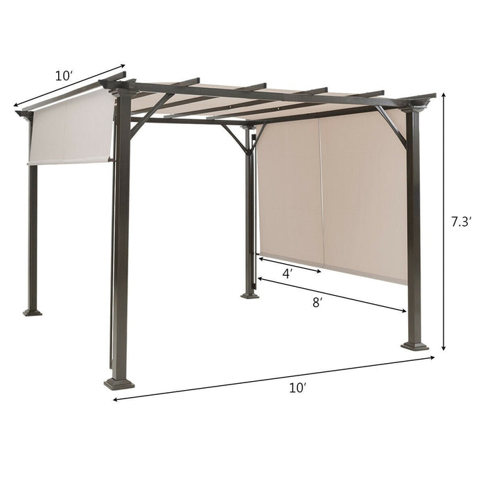 10' x 10' Metal Frame Patio Furniture Shelter - Cool Stuff & Accessories