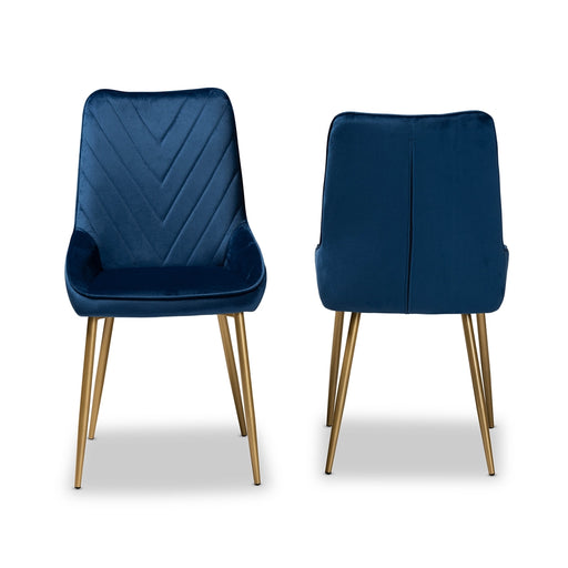 Priscilla 2 Piece Dining Chair Set/Navy - Cool Stuff & Accessories