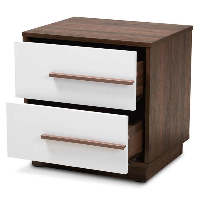 Mette 2-Drawer Wood Nightstand - Cool Stuff & Accessories