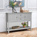 Wooden Console Table with Drawers / Grey - Cool Stuff & Accessories