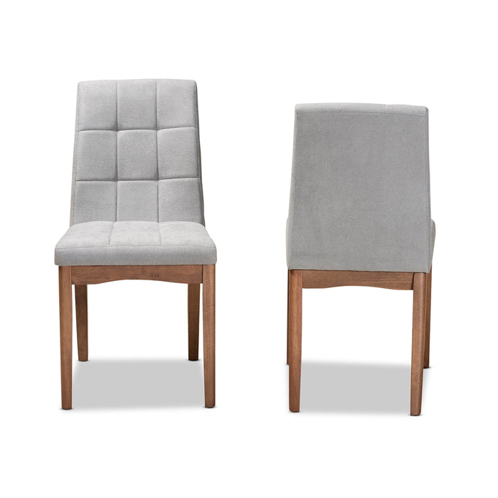 Tara 2 Piece Dining Chair Set/Light Grey - Cool Stuff & Accessories