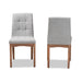 Tara 2 Piece Dining Chair Set/Light Grey - Cool Stuff & Accessories