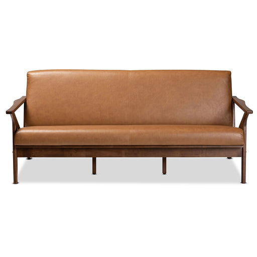 Bianca Mid Century Leather Effect Sofa - Cool Stuff & Accessories