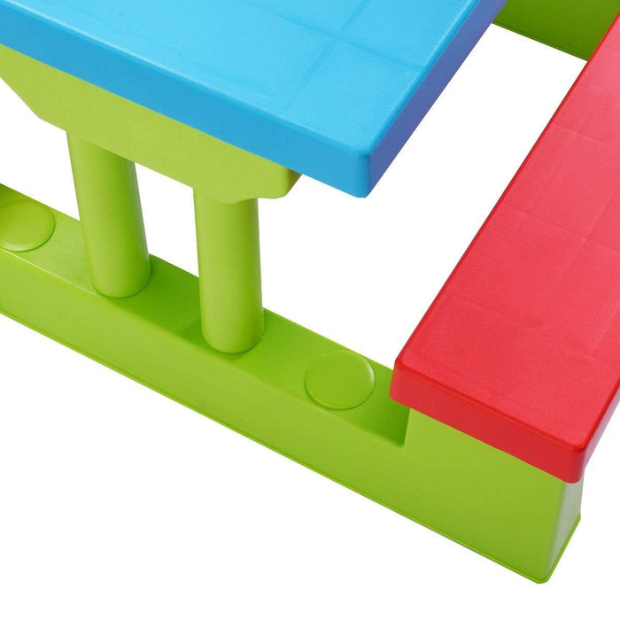 Kids Picnic Folding Table and Bench with Umbrella/ Green - Cool Stuff & Accessories