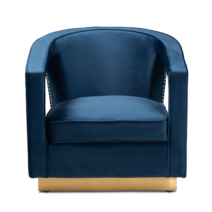 Neville Fabric Armchair / Navy Blue - Cool Stuff & Accessories
