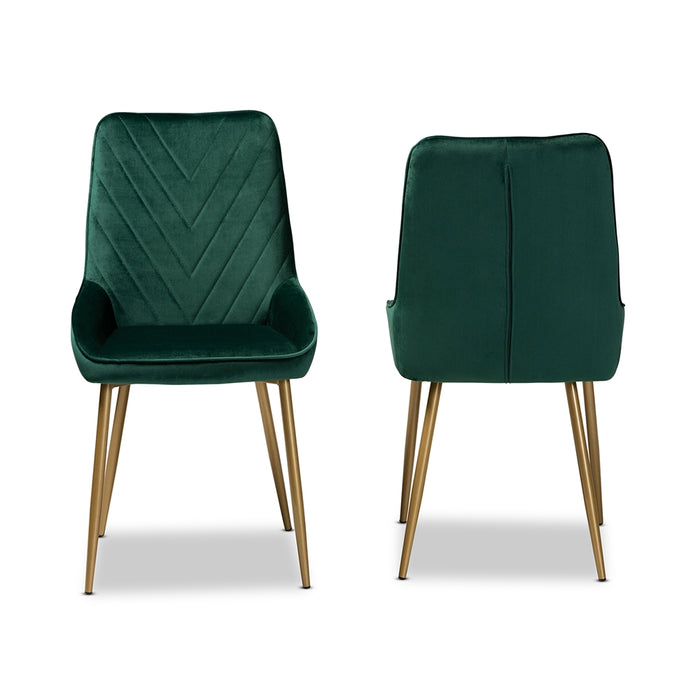 Priscilla 2 Piece Dining Chair Set/Emerald Green - Cool Stuff & Accessories