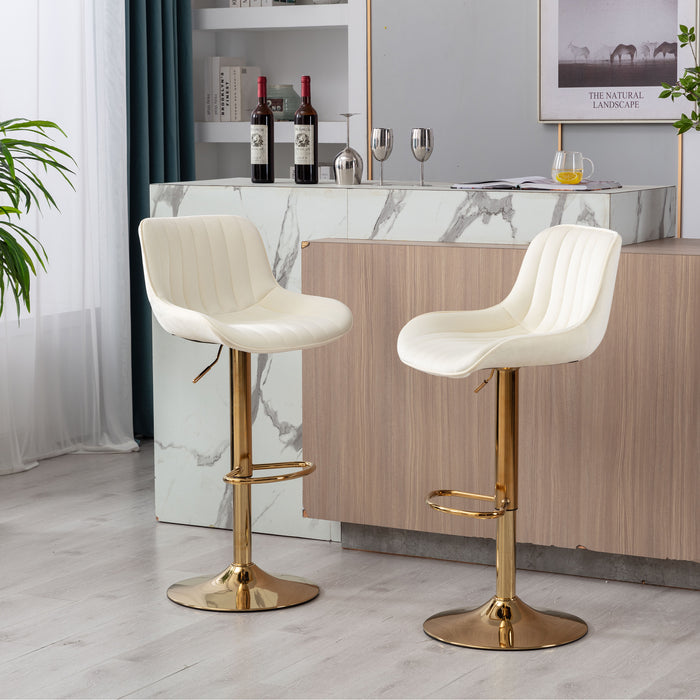Bar Stool Set of 2/ Ivory