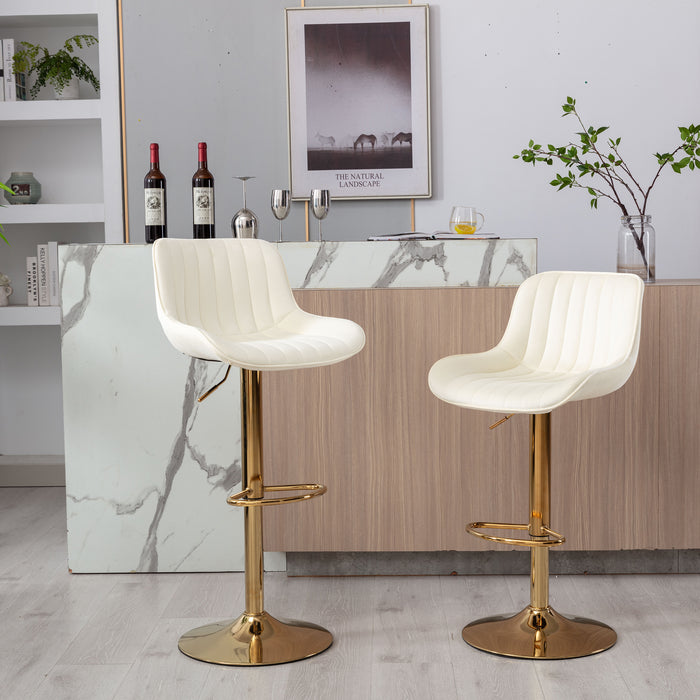 Bar Stool Set of 2/ Ivory