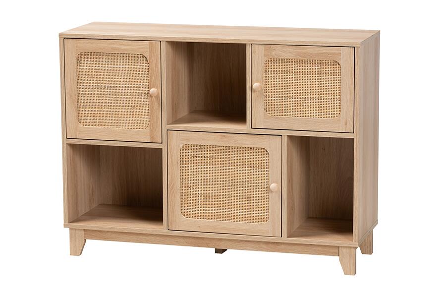 ELSBETH RATTAN 3 DOOR SIDEBOARD