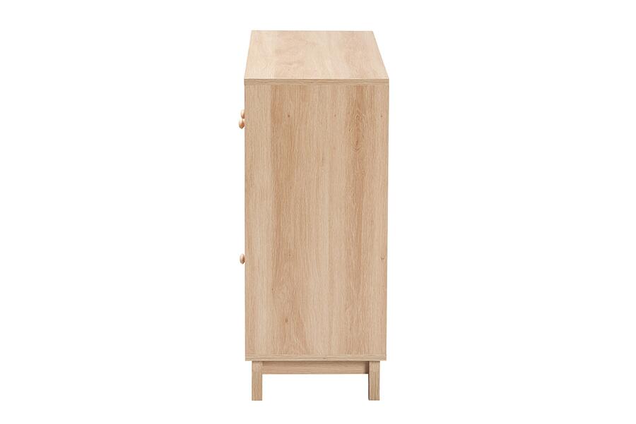 ELSBETH RATTAN 3 DOOR SIDEBOARD