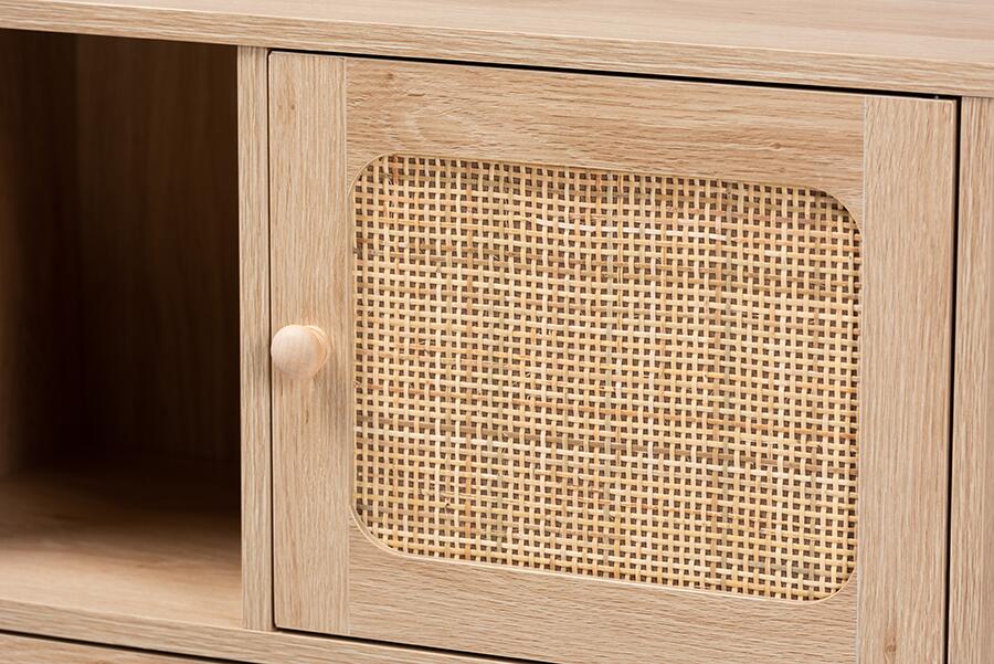 ELSBETH RATTAN 3 DOOR SIDEBOARD