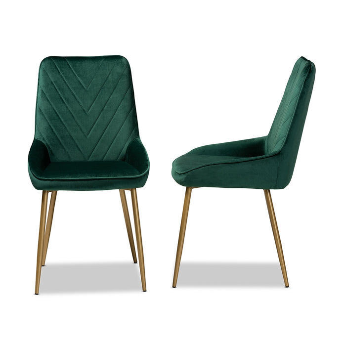 Priscilla 2 Piece Dining Chair Set/Emerald Green - Cool Stuff & Accessories