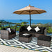6 Pcs Patio Rattan Sectional Cushion Furniture Set - Cool Stuff & Accessories