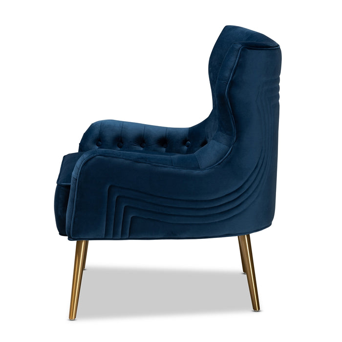 Nelson Fabric Armchair / Navy Blue - Cool Stuff & Accessories