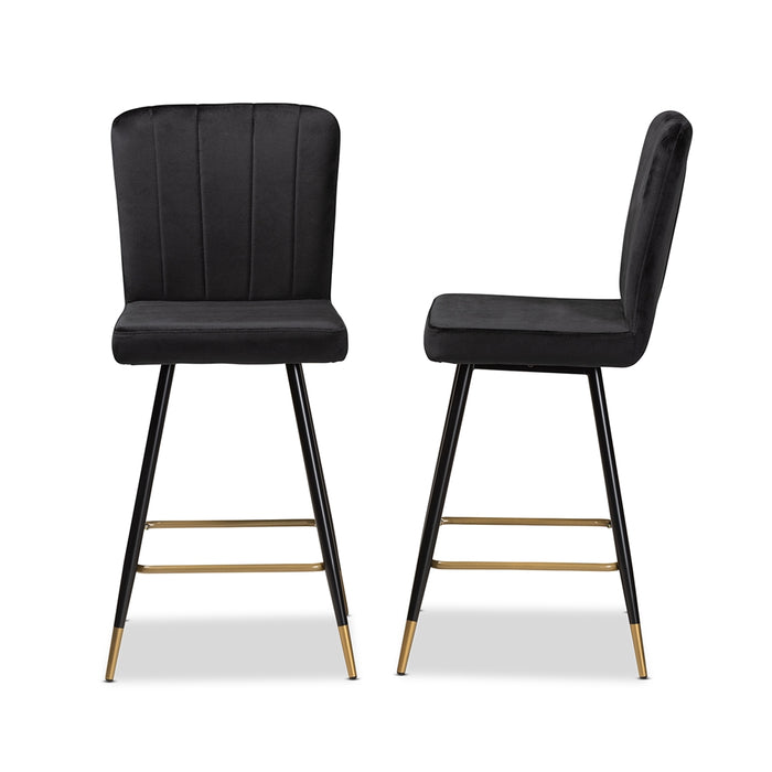 Preston 2-Piece Bar Stool Set/ Black - Cool Stuff & Accessories