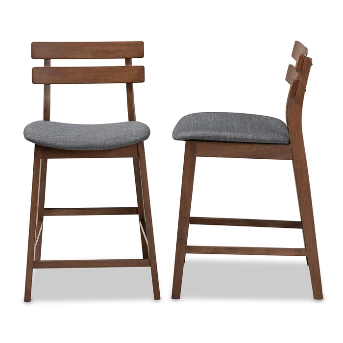 Larine 2 Piece Counter Stool Set/Dark Grey - Cool Stuff & Accessories