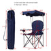 Portable Folding Beach Canopy Chair with Cup Holders/ Blue - Cool Stuff & Accessories