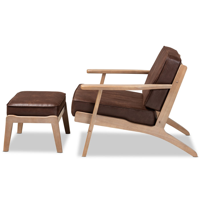 Sigrid 2-Piece Brown Armchair - Cool Stuff & Accessories