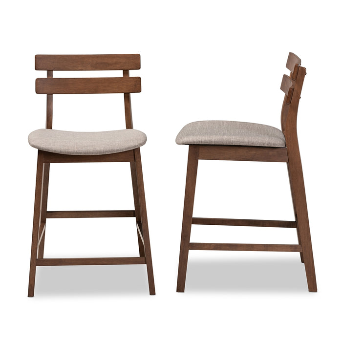 Larine 2-Piece Counter Stool Set/Light Grey - Cool Stuff & Accessories