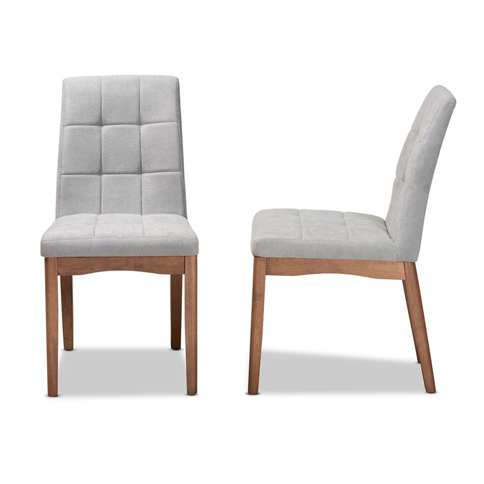 Tara 2 Piece Dining Chair Set/Light Grey - Cool Stuff & Accessories