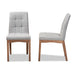 Tara 2 Piece Dining Chair Set/Light Grey - Cool Stuff & Accessories